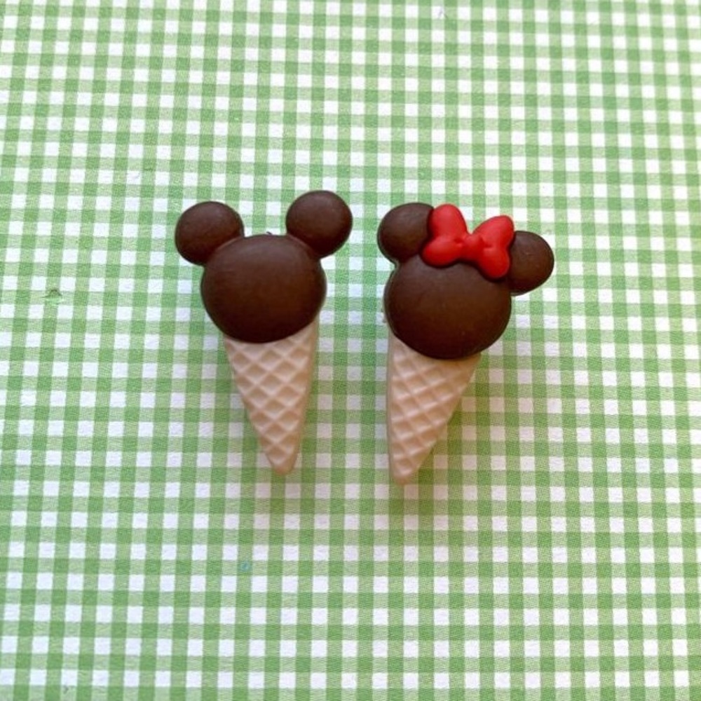 Mickey Minnie Earrings - Mickey Mouse, ice cream